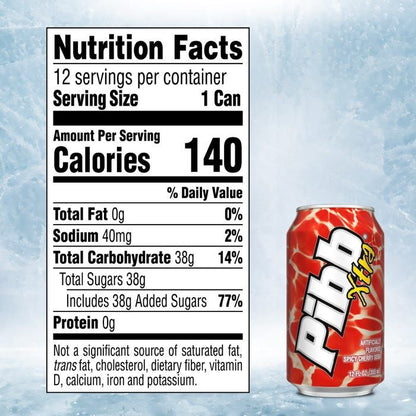 Pibb Xtra Bold Cherry Soda - 24 Pack of 12 oz Cans