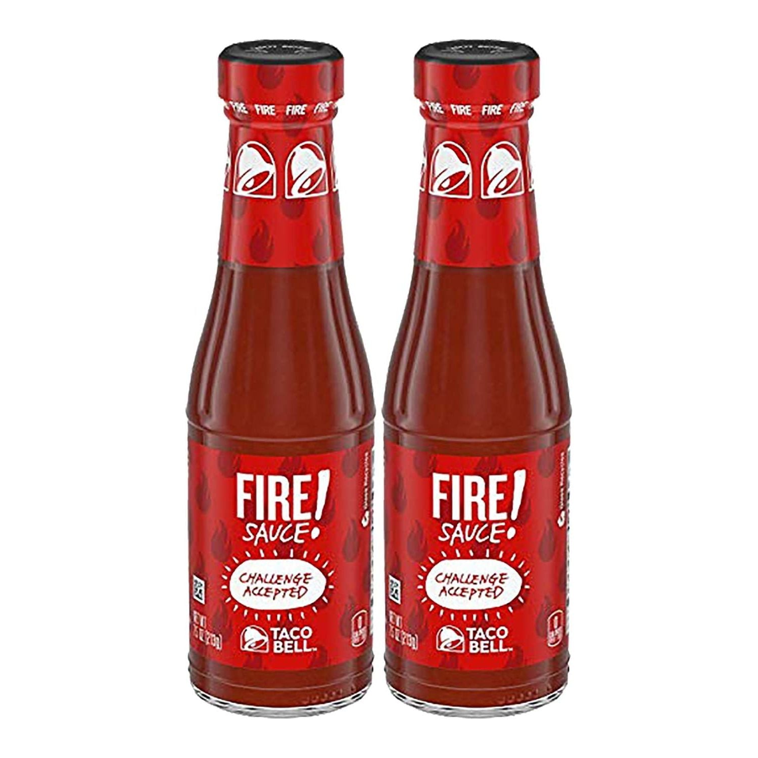 Taco Bell Spicy Fire Sauce, 7.5 oz Bottles (Pack of 2) - Taco Bell