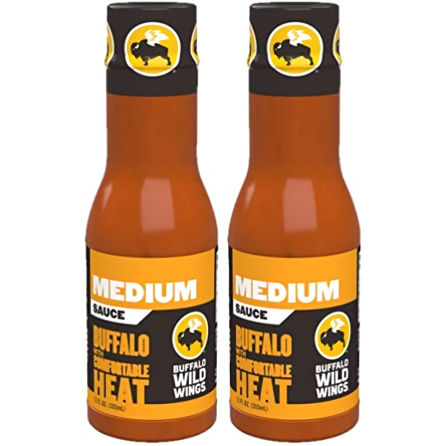 Buffalo Wild Wings Medium Sauce Duo, 12 oz Bottles - Flavorful Cooking Companion