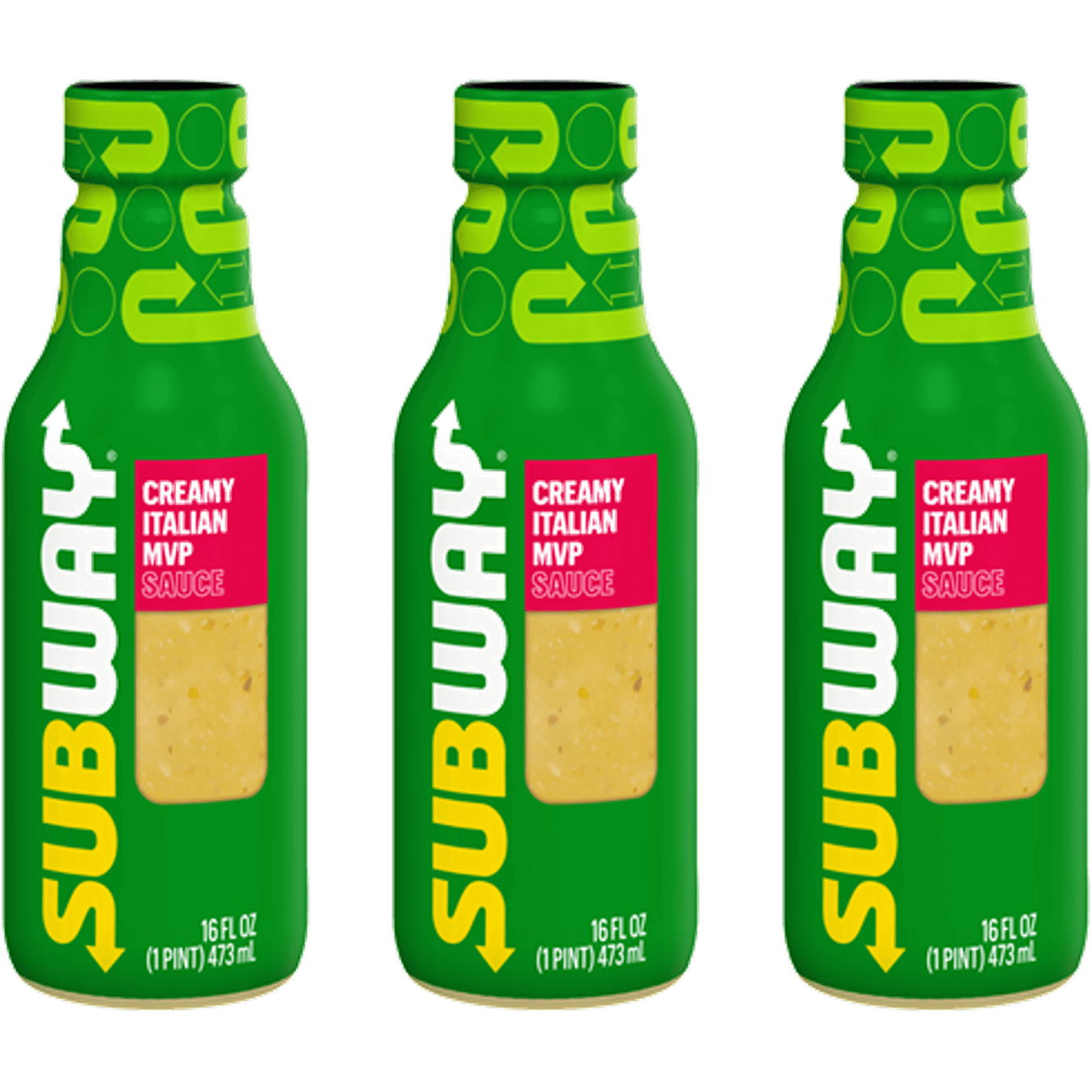 Subway Creamy Italian MVP Sauce Trio, 16 fl. oz. Bottles - Subway