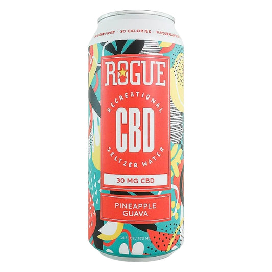 Rogue Cbd: Pineapple Guava Seltzer 16 oz Can