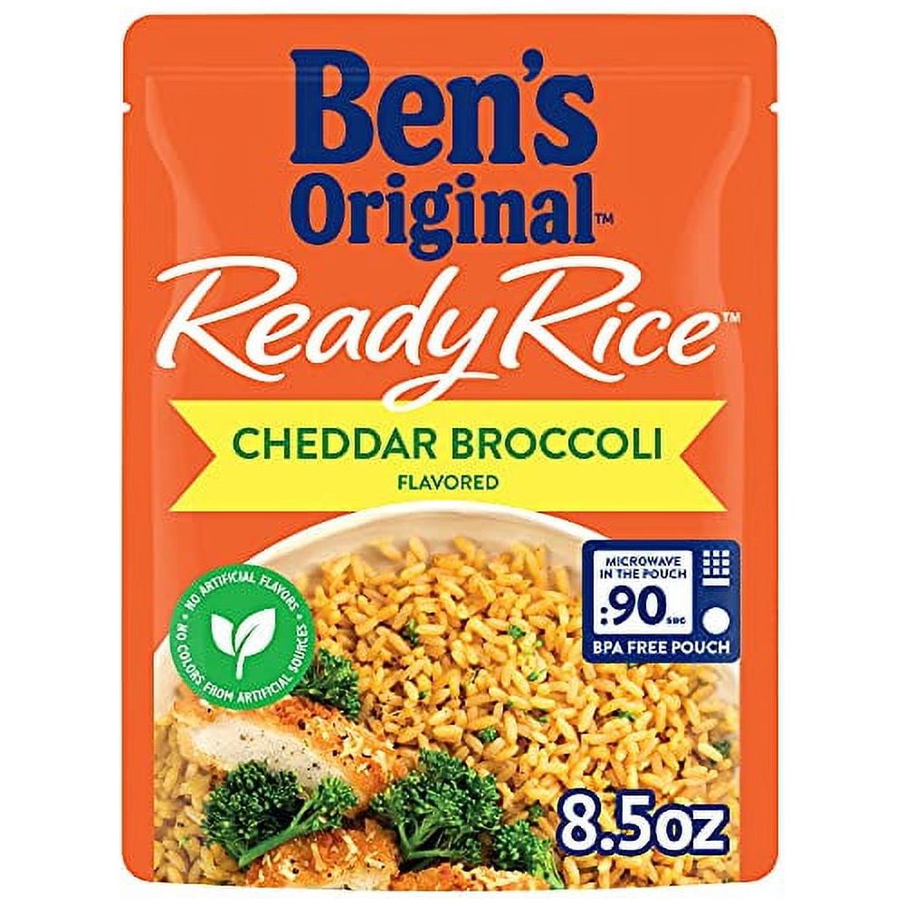 BEN'S ORIGINAL Cheddar Broccoli Ready Rice Pouch - 8.5 oz, 12 Count