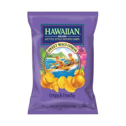 Hawaiian Sweet Maui Onion Kettle Chips, Gluten-Free, Party Size, 13 oz Bag