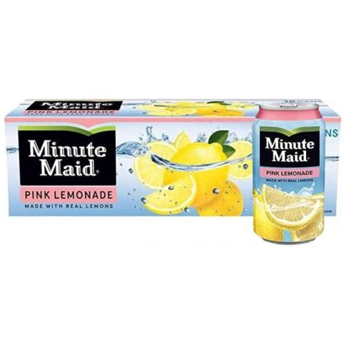 Minute Maid Refreshing Pink Lemonade Juice, 12 fl oz, 12 Cans