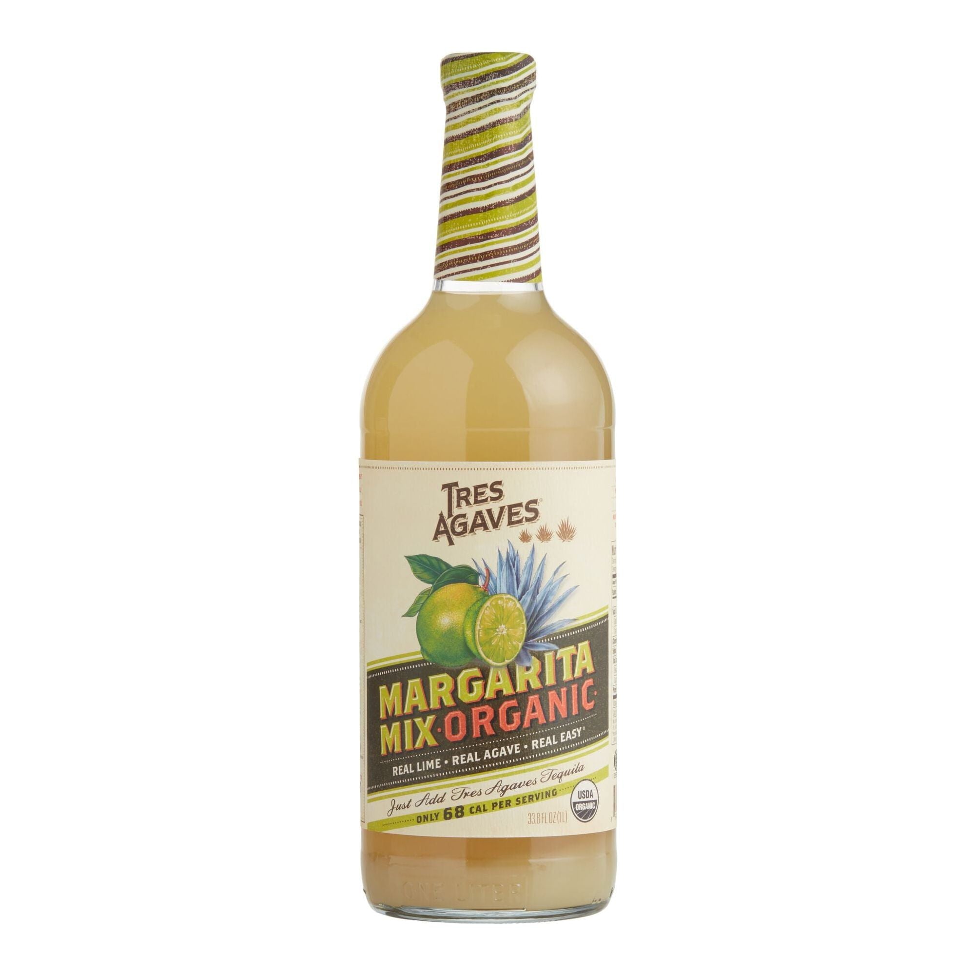 Tres Agaves Organic-Non-Alcoholic-Margarita Mix - 3 x 1L Bottles - Tres Agaves