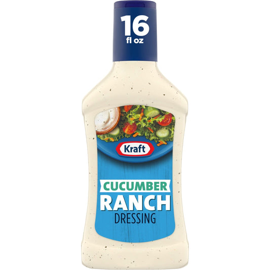 Kraft Creamy Cucumber Ranch Dressing, 16 fl oz Bottle