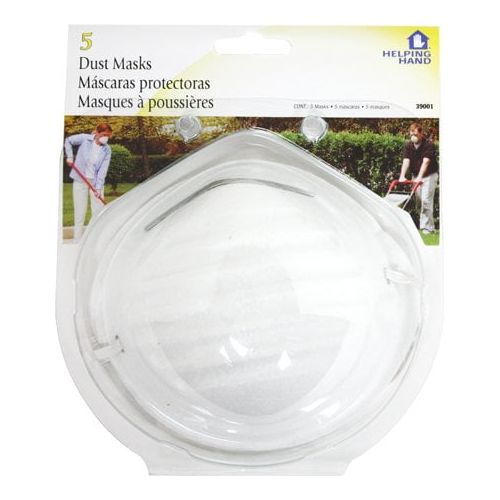 Helping Hand 39001 Disposable Dust Face Masks (Set of 5), White