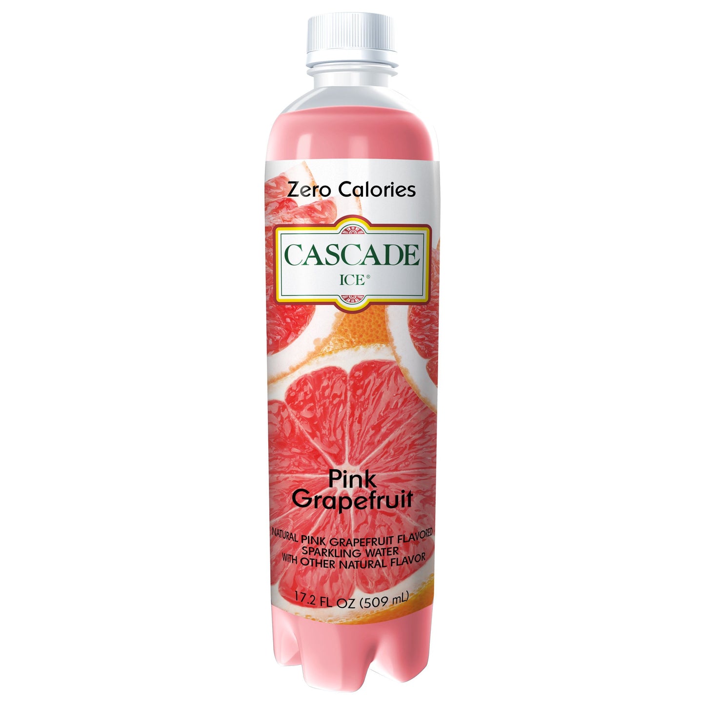 Cascade Ice Sparkling Water - Pink Grapefruit Flavor, 17.2 oz (12-Pack)