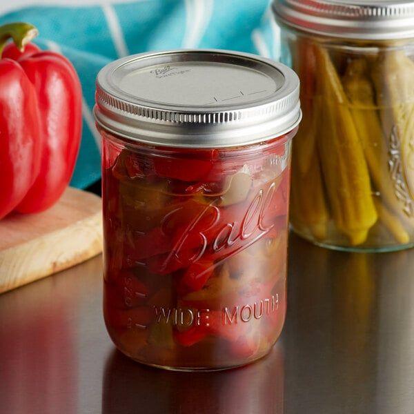 Ball Wide Mouth Pint Mason Jars with Lids & Bands, 16-oz - 2 Pack - Ball