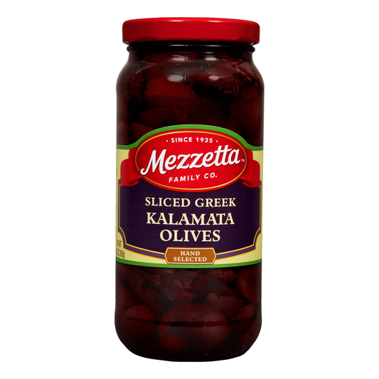 Mezzetta Sliced Kalamata Olives from Greece, 9.5 oz Jar