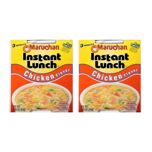 Maruchan Chicken Flavor Instant Lunch Ramen Noodle Cups - 2 Pack, 2.25 oz Each