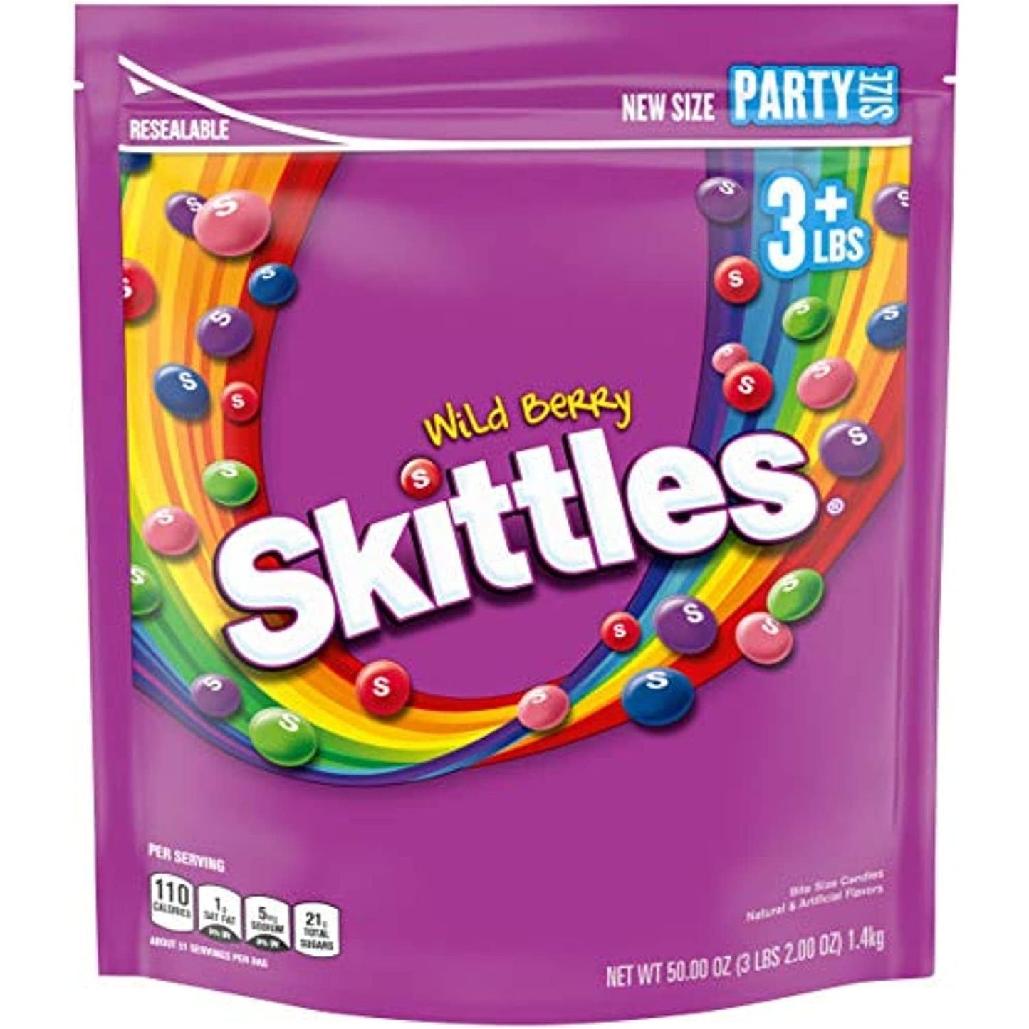 Skittles Skittles Wild Berry Candy Party Size Bag, 50 Ounce