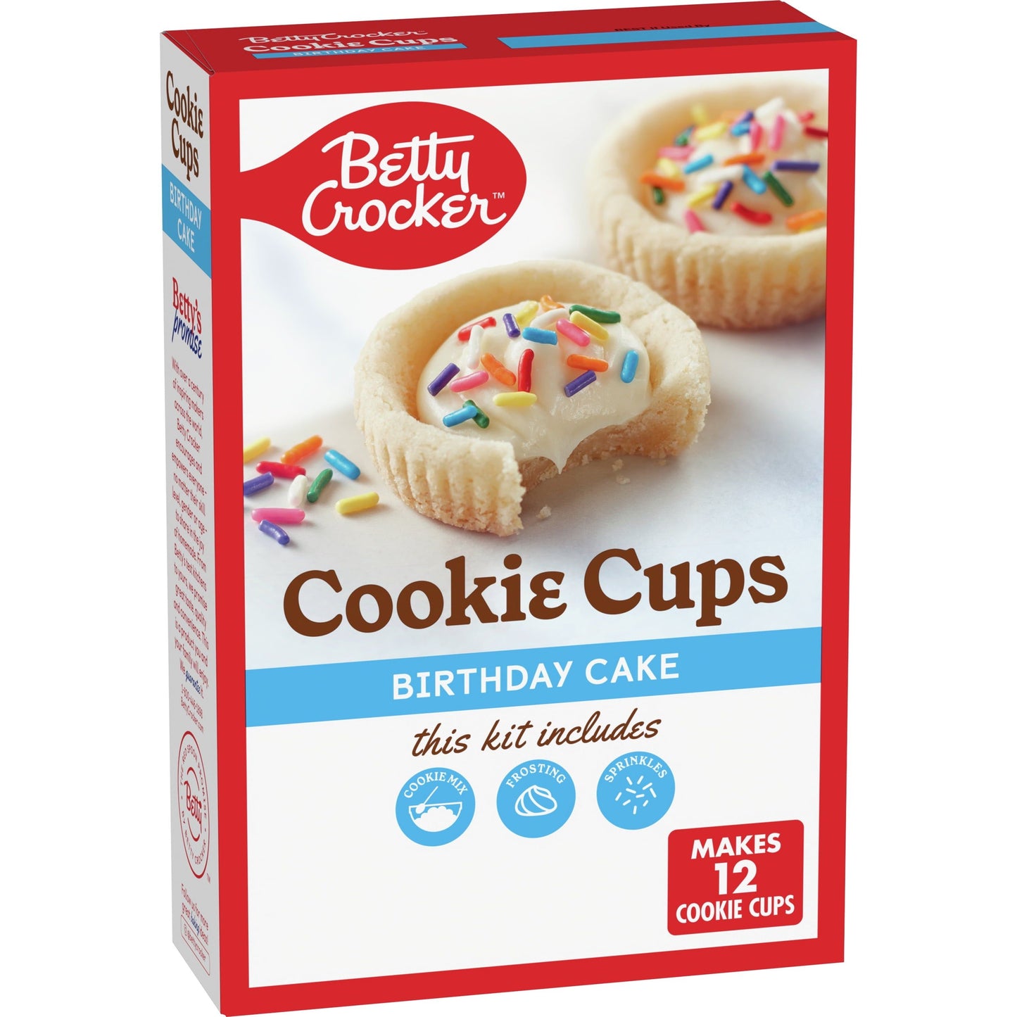 Betty Crocker Birthday Cake Cookie Cups, Ready to Bake, 14.1 oz