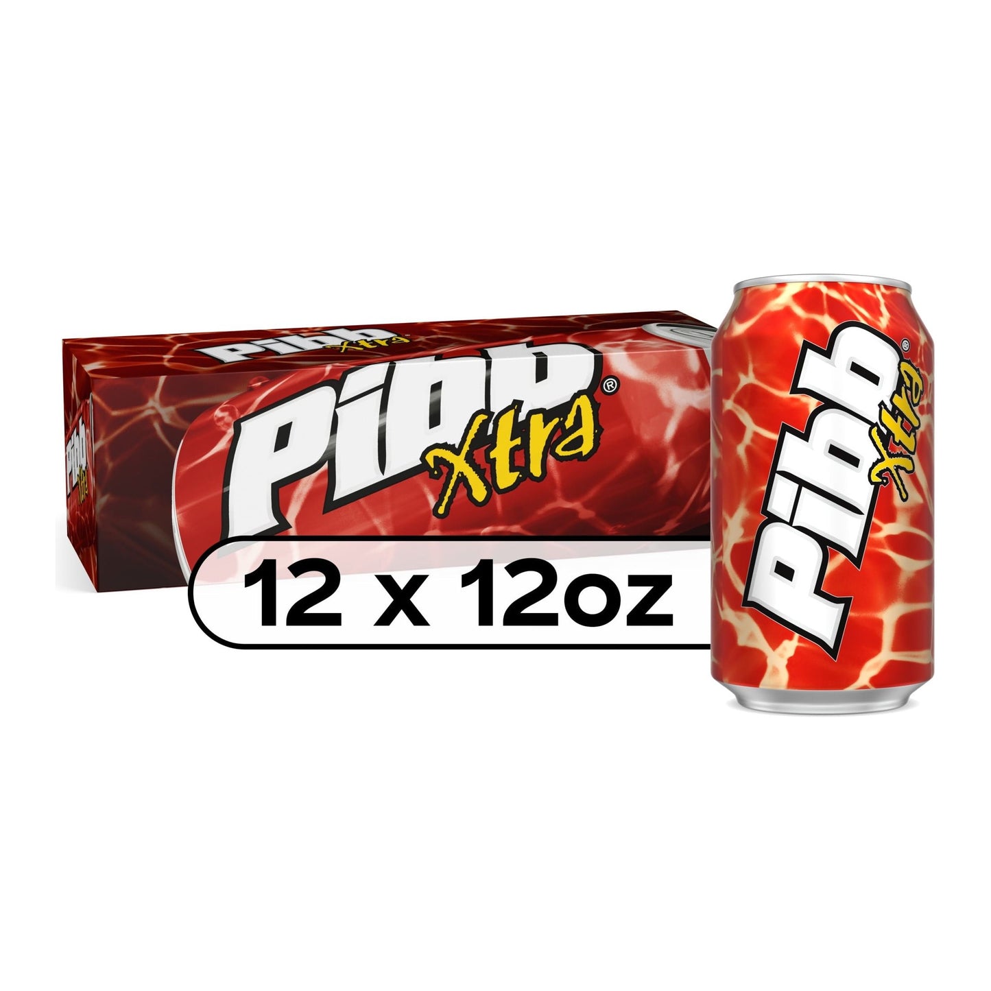 Pibb Xtra Bold Cherry Spice Soda, 12 fl oz, 12 Pack Cans