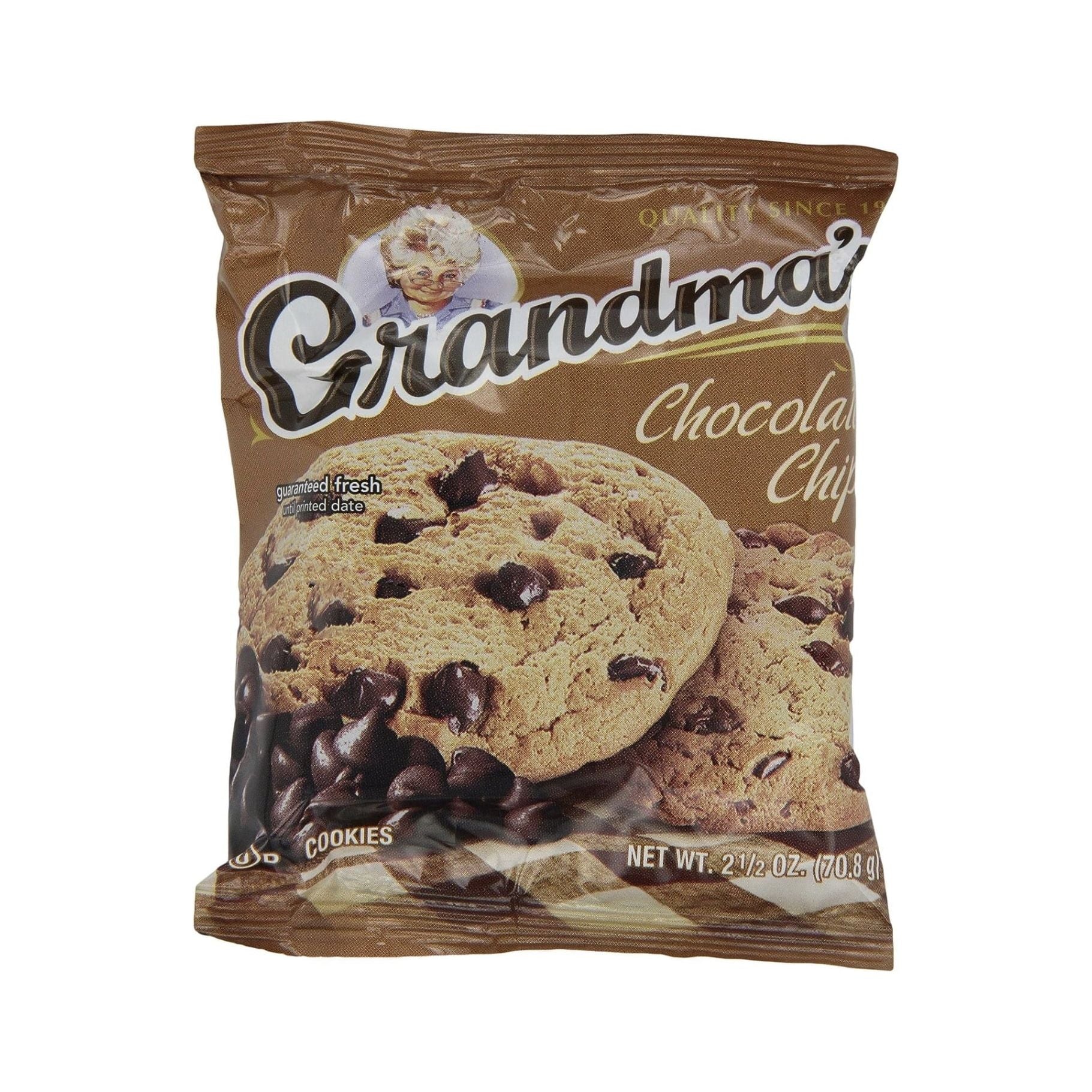 Grandma's Delight: Chocolate Chip Cookie Duo - 12 Packs of 2 (Total 24 Cookies) - Grandma's