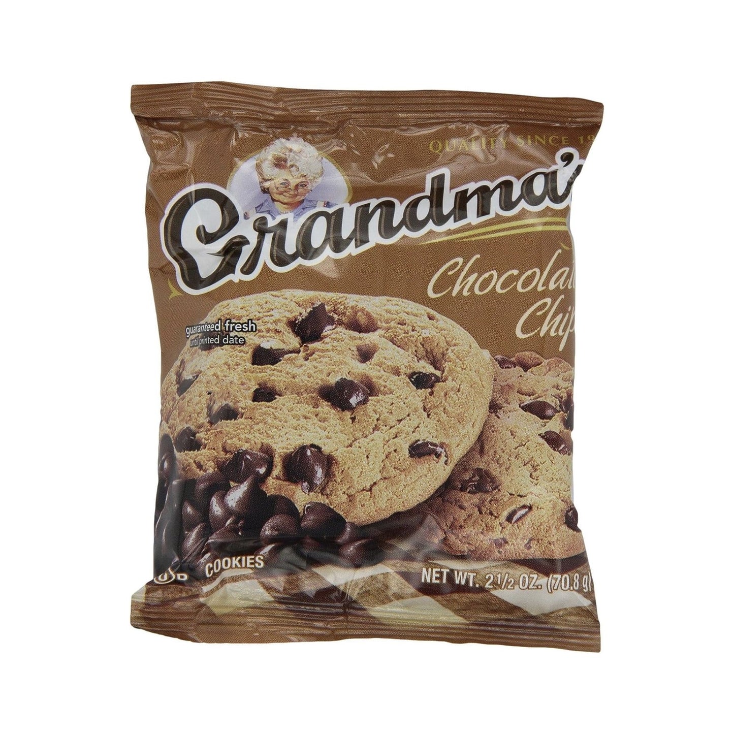 Grandma's Delight: Chocolate Chip Cookie Duo - 12 Packs of 2 (Total 24 Cookies)