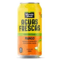 Minute Maid Aguas Frescas Mango Cans, 16 Fl Oz, 12 Pack