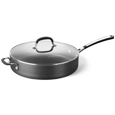 Simply Calphalon Nonstick 3-Quart Saute with Glass Lid