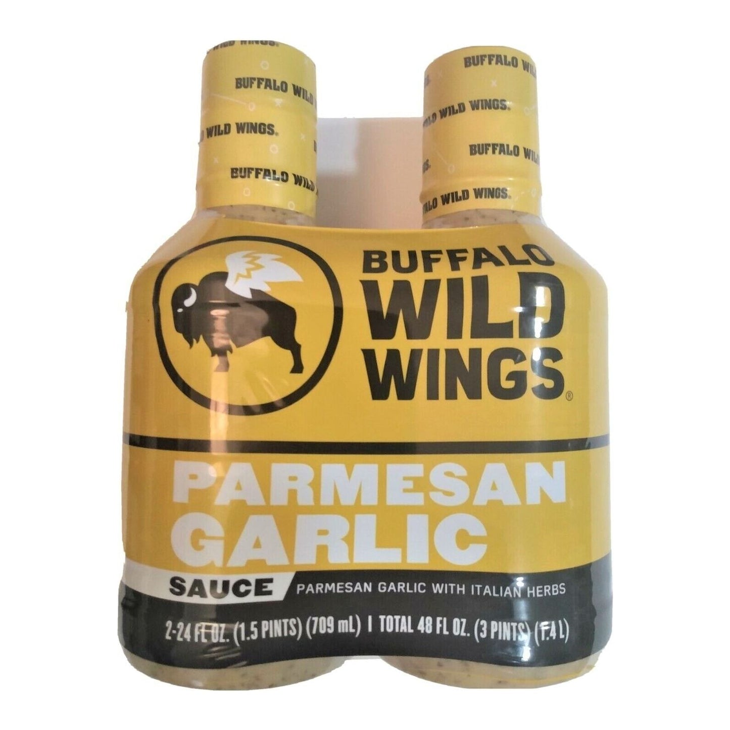 Buffalo Wild Wings Parmesan Garlic Sauce Duo - 2 Bottles (24 oz Each)