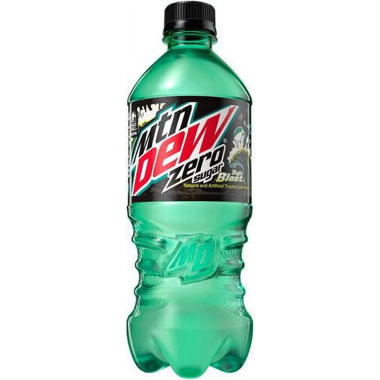 Mountain Dew Baja Blast Zero Sugar - 24 Pack of 20 Oz Bottles