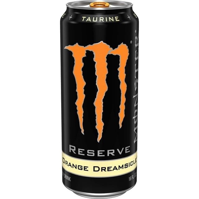 Monster Energy Reserve Orange Dreamsicle - 16 Oz Energy Drink, 24 Can Pack for Ultimate Refreshment