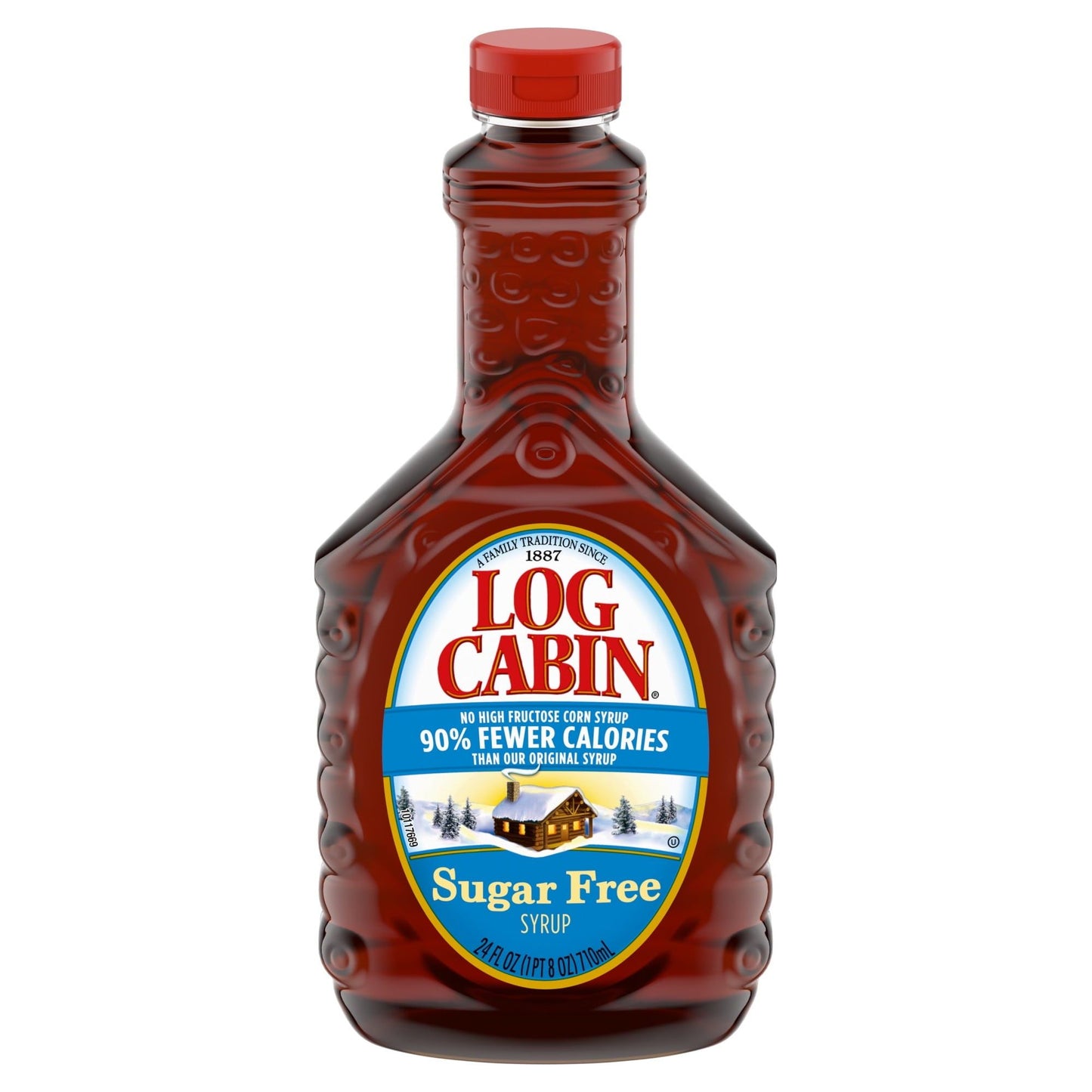 Log Cabin No Sugar Added Maple Syrup, 24 FL oz