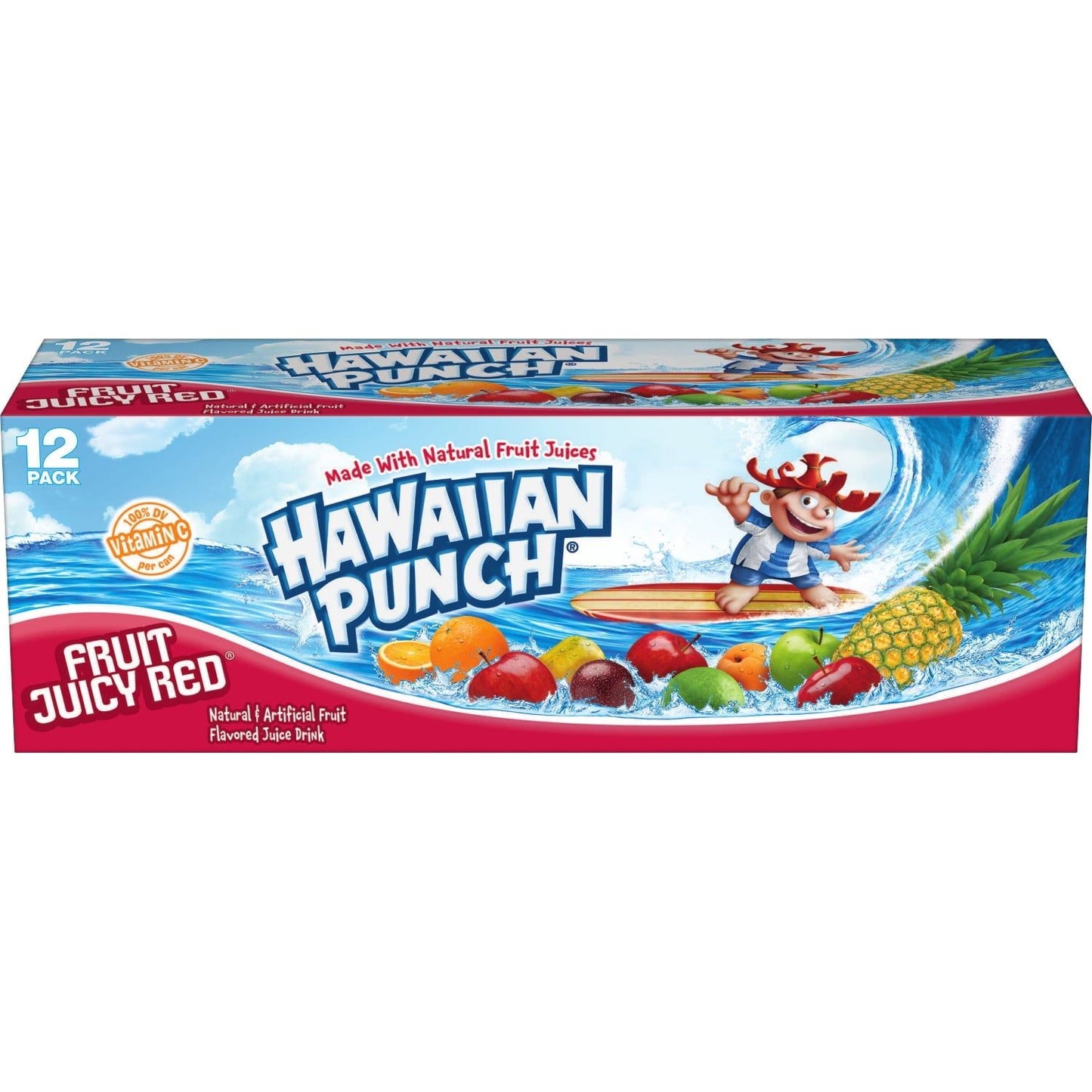 Hawaiian Punch Fruit Juicy Red, 12 fl oz, 12 pack