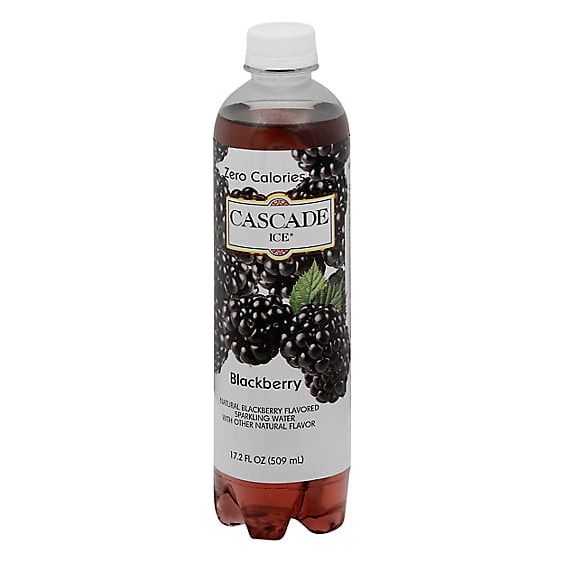 Cascade Ice Zero Calorie Sparkling Blackberry Water - 17.2 fl oz Bottles (12 Pack)