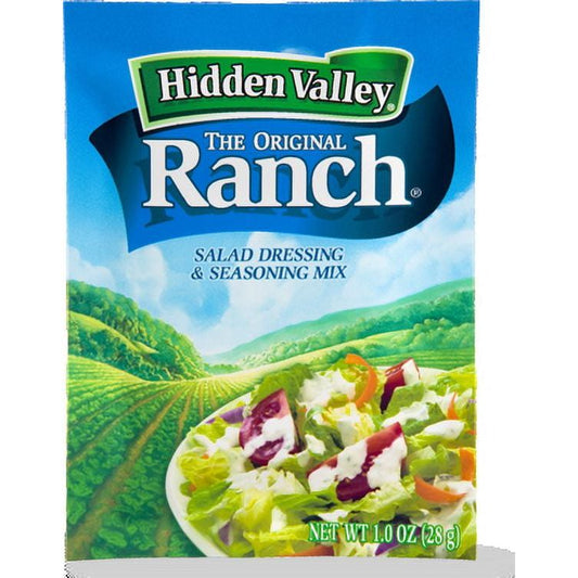 Ranch Salad Dressing & Seasoning Mix by Hidden Valley, 1 Oz (12-Pack)