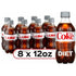 Diet Coke Zero Sugar Cola Soda, 12 oz Bottles, 8 Count Pack - Diet Coke