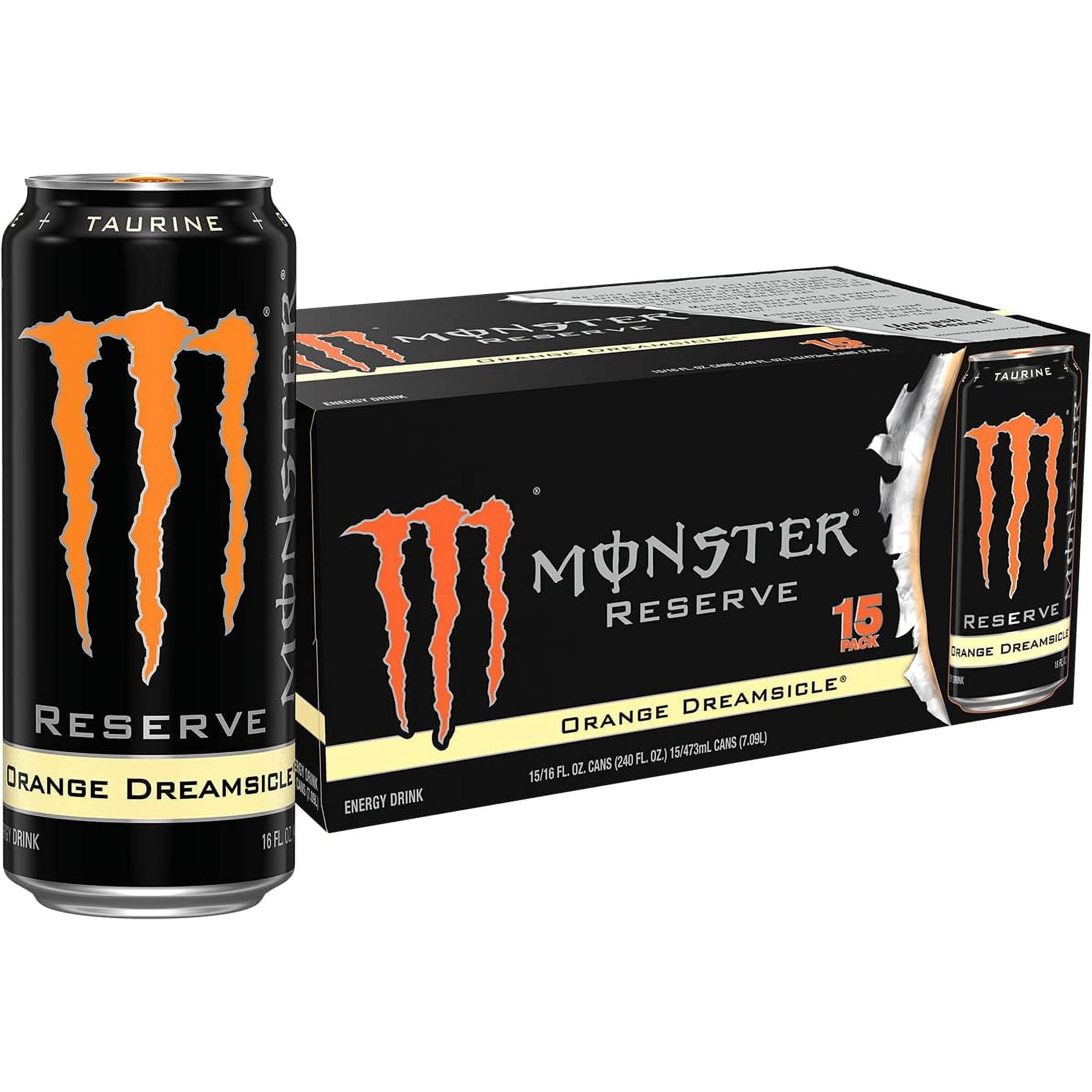 Monster Energy Reserve Orange Dreamsicle Flavor, 16 Ounce (15-Pack) - Monster Energy