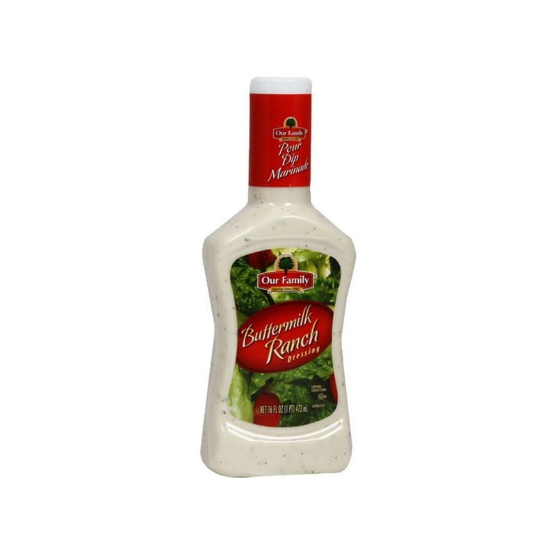 Our Family Creamy Buttermilk Ranch Dressing - 16oz Bottles (Pack of 6)