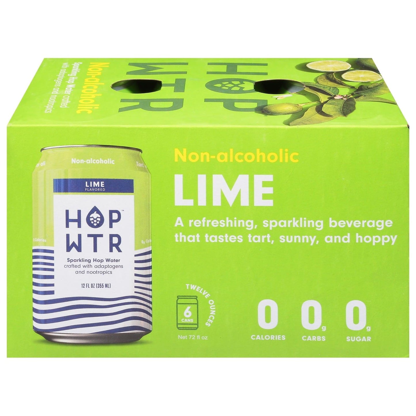 HOP WTR Lime Burst - 6pk/12 fl oz Cans