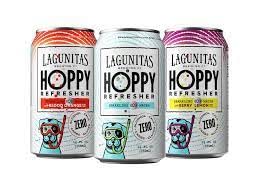 Lagunitas Variety  Hop Water Refresher (12pk of 12oz Cans) Zero Alcohol Hop Water (Includes 4 Cans Each of: Blood Orange, Berry Lemon & Regular Hop Water)