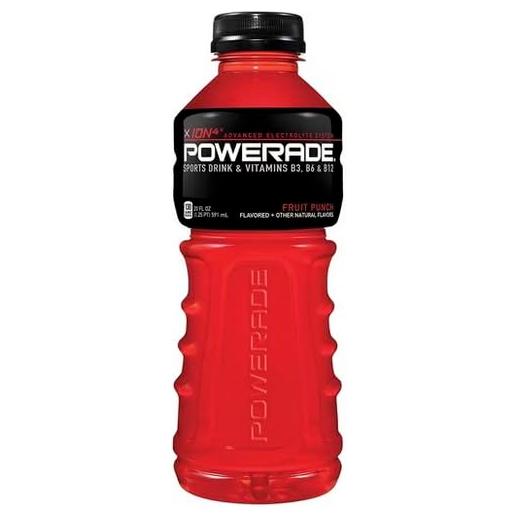 POWERADE Fruit Punch Sports Drink - Electrolyte & Vitamin Boost, 20 oz Bottles, 12 Pack - Powerade