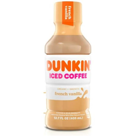 Dunkin' Creamy French Vanilla Iced Coffee, 13.7 fl oz