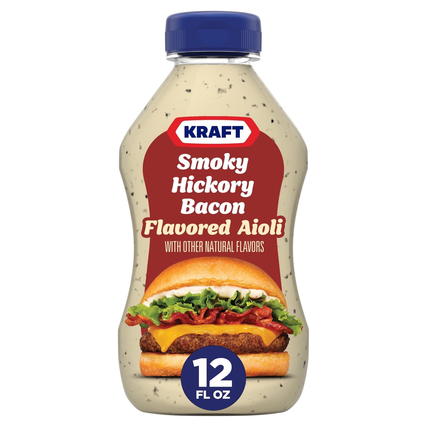 Kraft Smoky Hickory Bacon Aioli Sauce, 12 oz Bottle