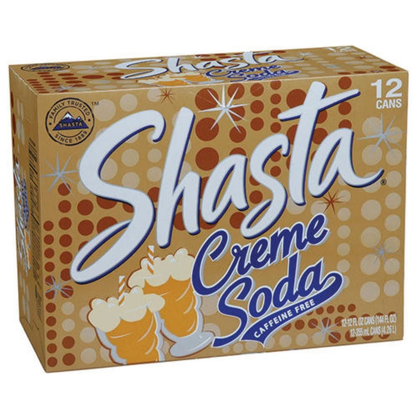 Shasta Cream Soda 12 oz Can Variety Pack - 24 Cans