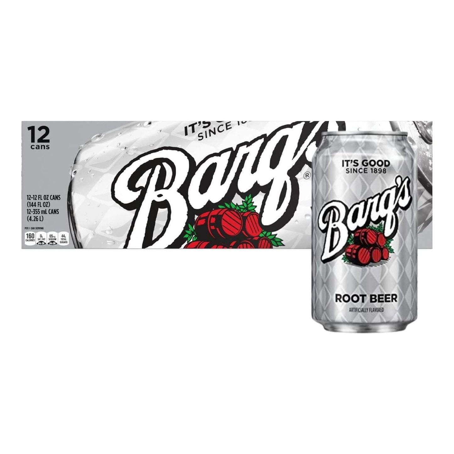 Barq's Classic Root Beer 12 oz Can Variety - 12 Pack