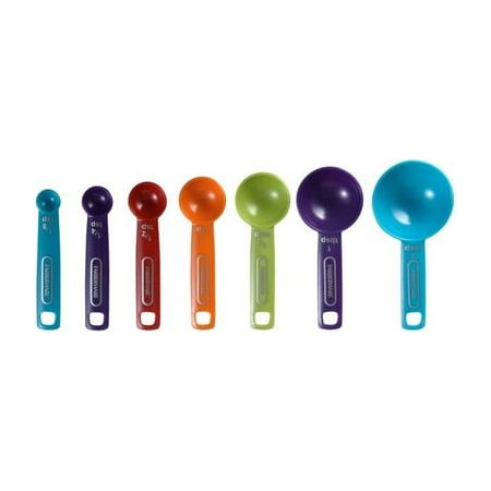 Farberware Plastic Professional 7 Piece Multi-Colored Measuring Spoon Set