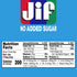 Jif Smooth Peanut Butter, No Sugar, 15.5 Oz, No Stir - Jif