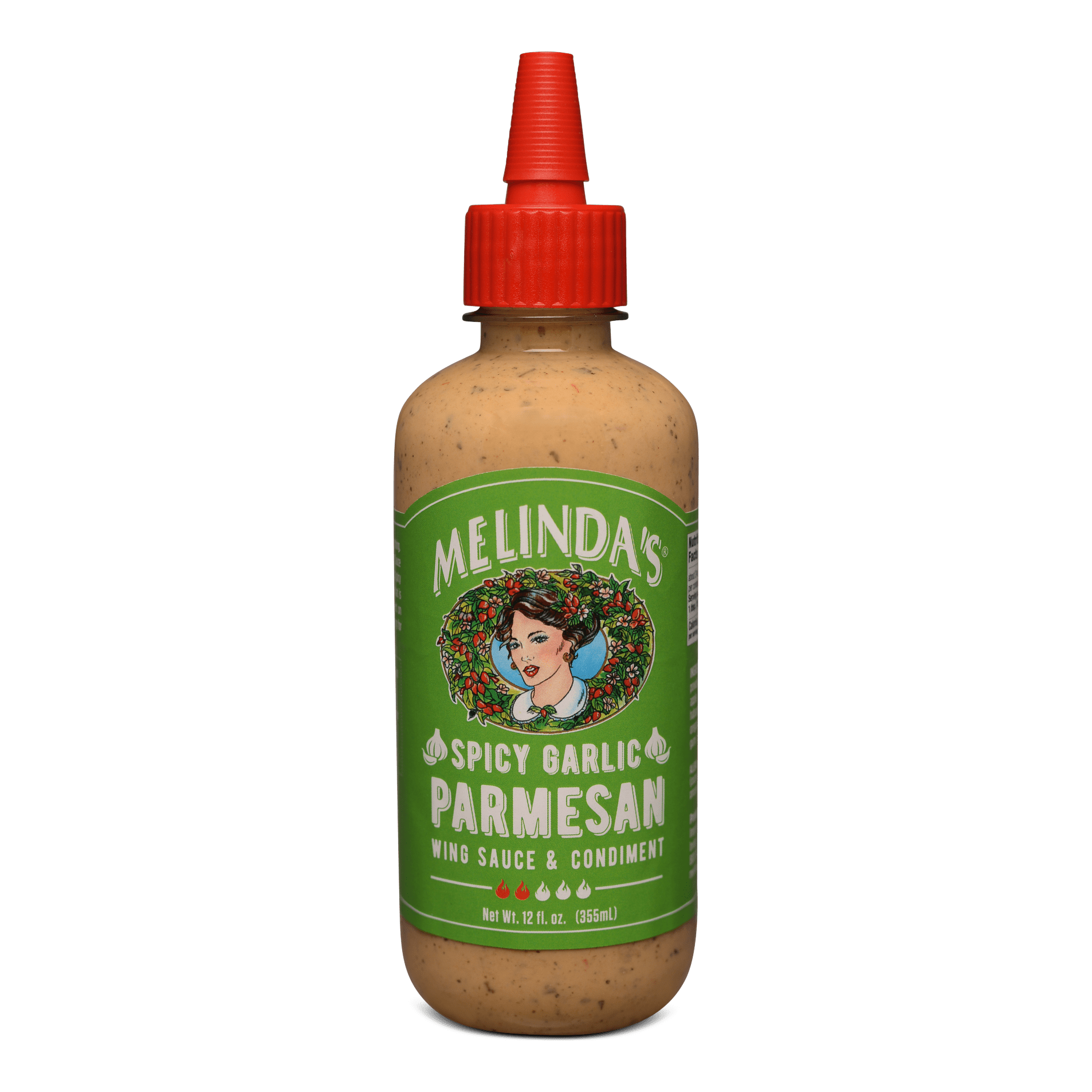 Melinda's Zesty Garlic Parmesan Wing Sauce and Condiment, 12 oz - Melinda's