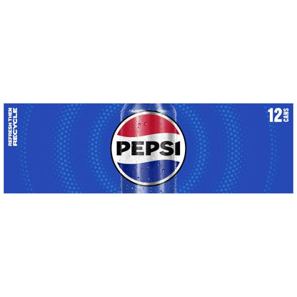 Pepsi Cola Classic Soda, 12 oz Cans, 12-Pack Refreshment