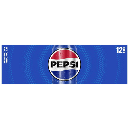 Pepsi Cola Classic Soda, 12 oz Cans, 12-Pack Refreshment - Pepsi