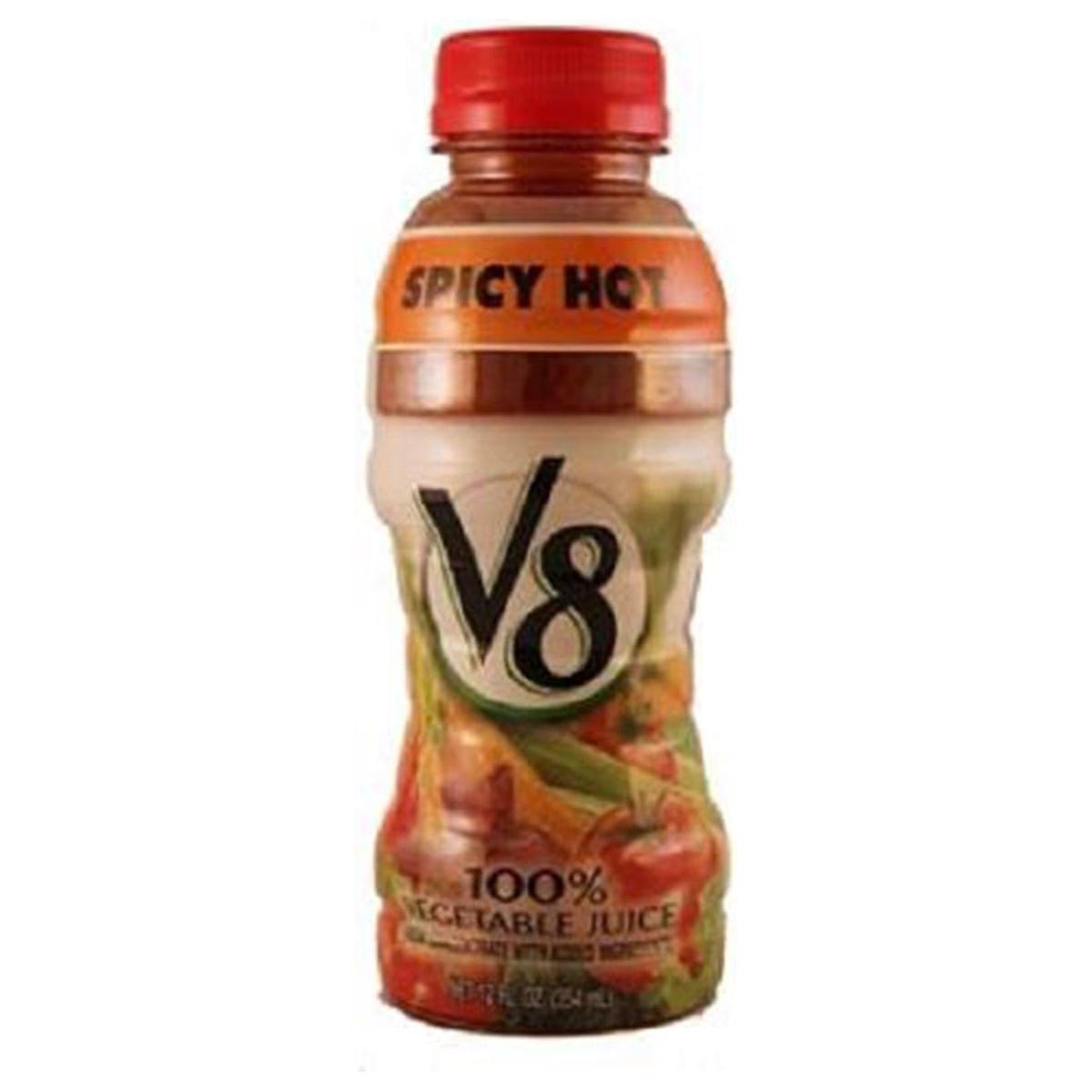 V8 Spicy Hot 100% Vegetable Juice, 12 oz - 12 Count - V8