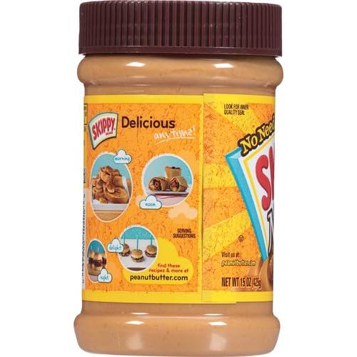 Skippy Honey Creamy Peanut Butter, 15 oz, Pack of 12 - Jif