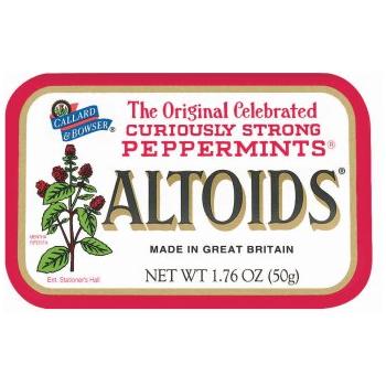 Altoids peppermint mints 1.7 oz cans - 12 Pack