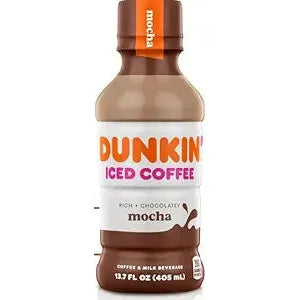 Dunkin' Mocha, Iced Bottled Coffee Drink, 13.7 fl oz