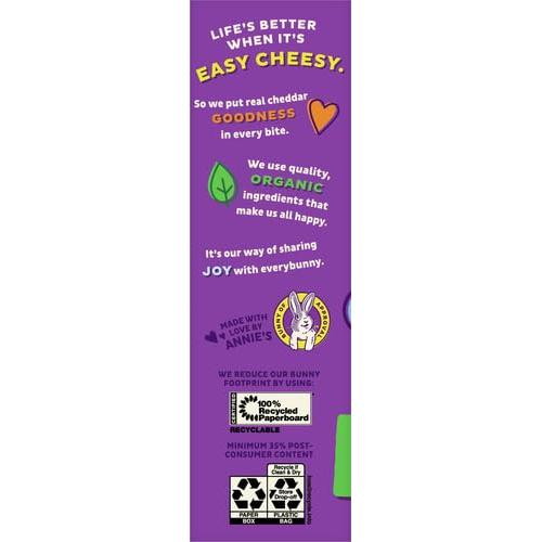 Annie's Organic White Cheddar Bunny Snacks - 4 Pack of 7.5 oz - Annie's