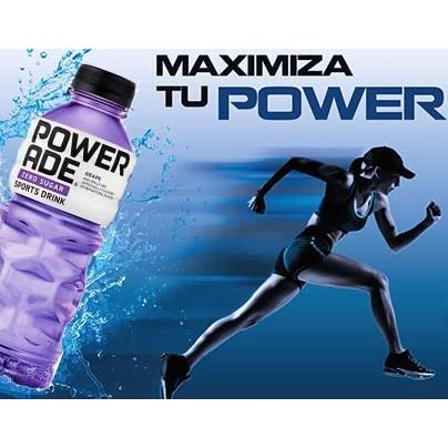 Powerade Zero Grape Flavor, Zero Calorie Electrolyte Sports Drink, 20oz Bottle (Pack of 10)